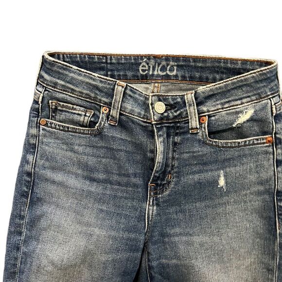 Ética High Rise Distressed Hem Skinny Jeans Size 25 - Picture 4 of 4